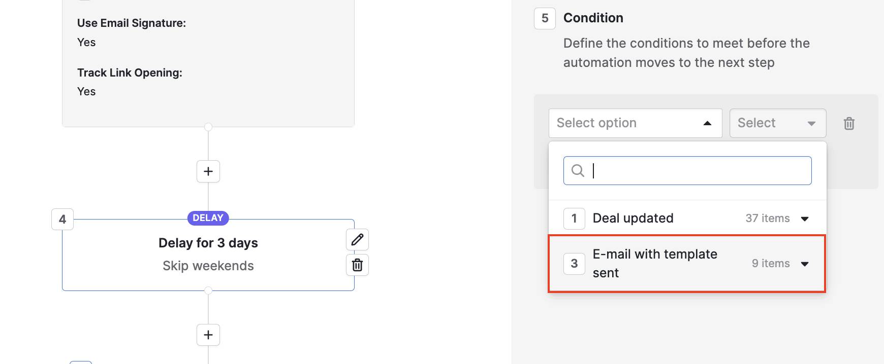 Pipedrive campaigns follow up emails