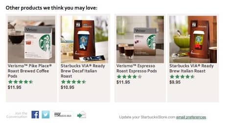 Starbucks email example 2