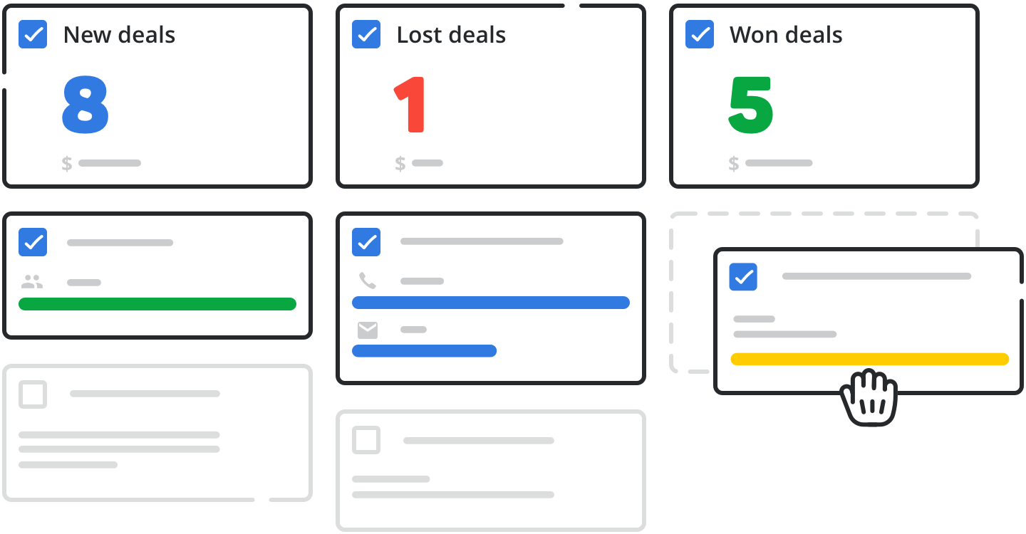 real estate CRM report illustration