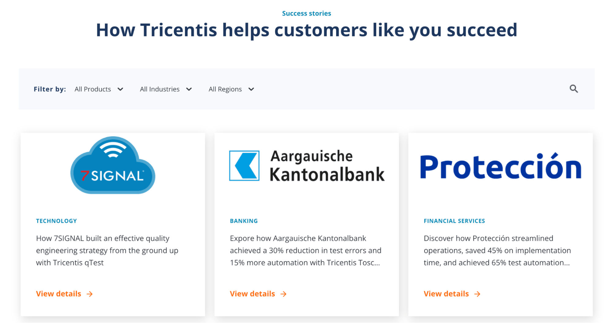 Tricentis middle of funnel